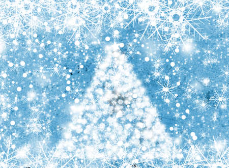 Christmas and New year background with Christmas tree.の写真素材