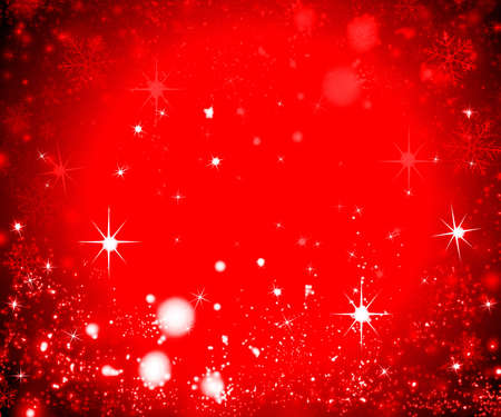 Christmas and New Year background with snowflakesの写真素材