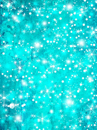 Christmas and New Year background with snowflakesの写真素材