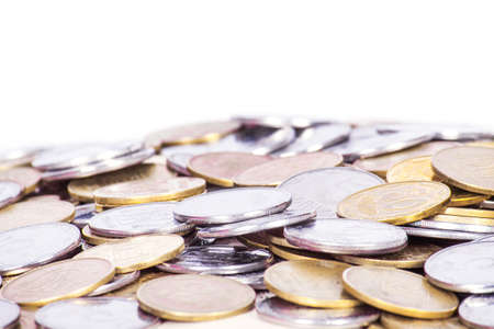 Background of the coins of Ukraineの写真素材