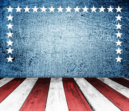 USA style background - empty wooden table for display montagesの写真素材