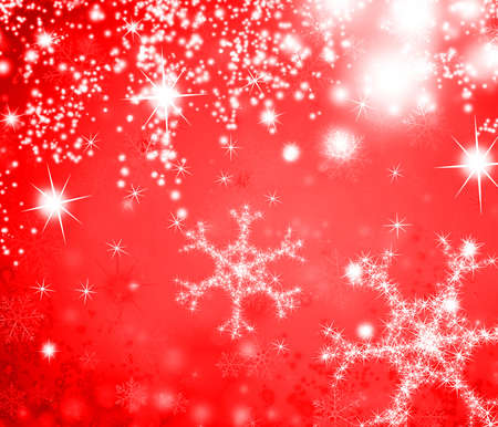 Christmas background with glowing snowflakeの写真素材
