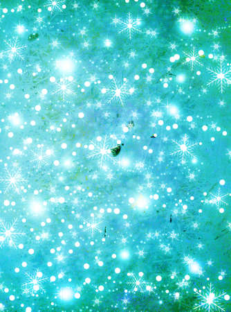 Christmas and New Year background with snowflakesの写真素材