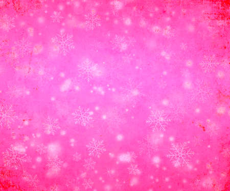 Christmas and New Year background with snowflakesの写真素材