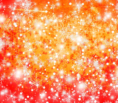 Christmas and New Year background with snowflakesの写真素材