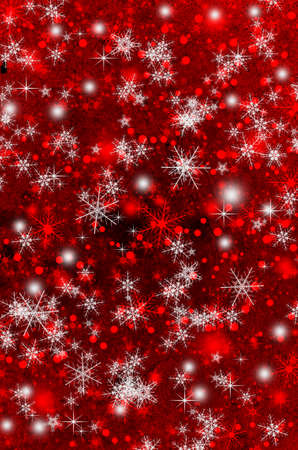 Christmas and New Year background with snowflakesの写真素材