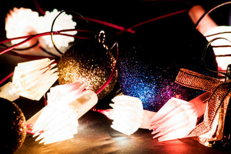 Christmas light with blur backgroundの写真素材