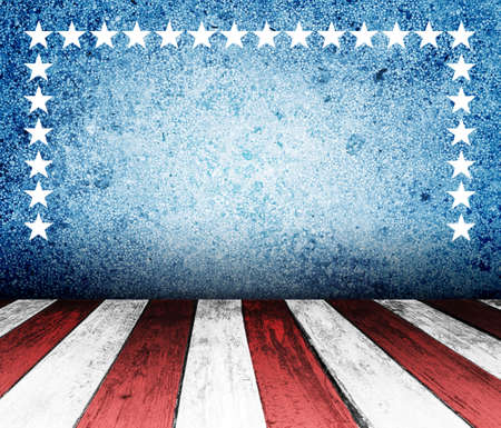 USA style background - empty wooden table for display montagesの写真素材