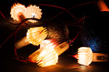 Christmas light with blur backgroundの写真素材
