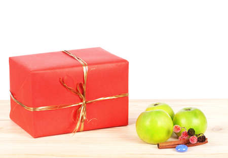 Gift boxes isolated on white backgroundの写真素材