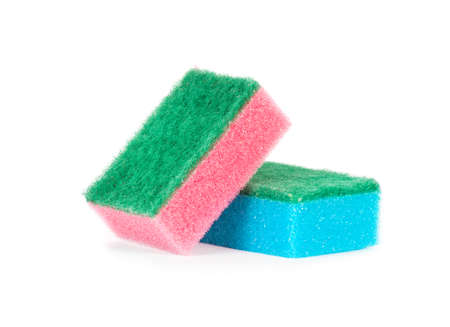 Image of colored sponges isolated close up.の写真素材
