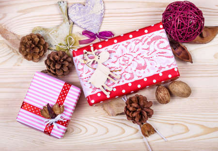 Christmas and New year decorationsの写真素材