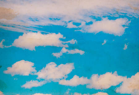 Blue sky with clouds. Nature backgroundの写真素材