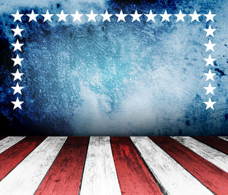 USA style background - empty wooden table for display montagesの写真素材