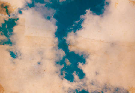 Blue sky with clouds. Nature backgroundの写真素材
