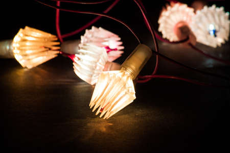 Christmas light with blur backgroundの写真素材
