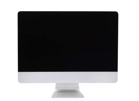 Computer screen isolated on a white backgroundの写真素材