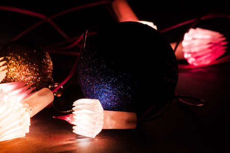 Christmas light with blur backgroundの写真素材