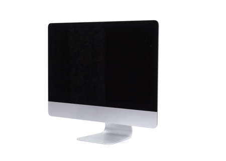 Computer screen isolated on a white backgroundの写真素材