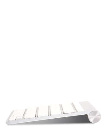 Computer keyboard. Isolated on white backgroundの写真素材