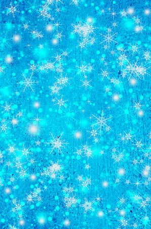 Christmas and New Year background with snowflakesの写真素材