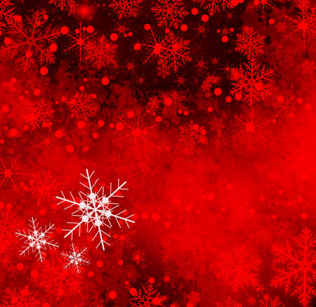 Christmas and New Year background with snowflakesの写真素材