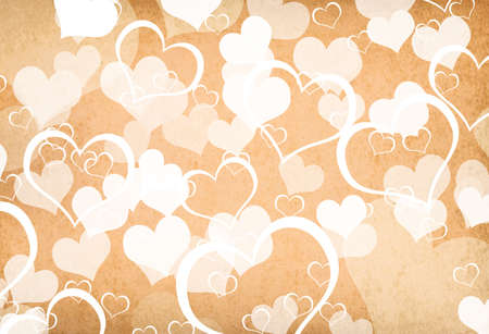 valentines day background with heartsの写真素材