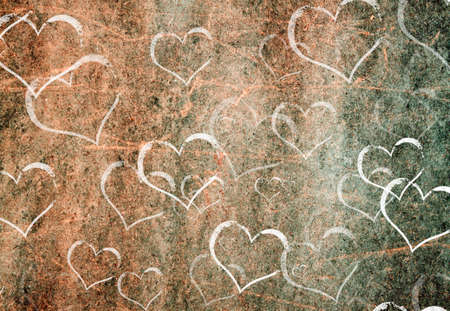 valentines day background with heartsの写真素材