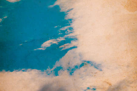Retro Blue sky with clouds. Nature background