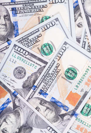 Heap of dollars, money background