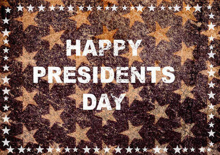 Happy president day greeting card american flag grunge backgroundの写真素材
