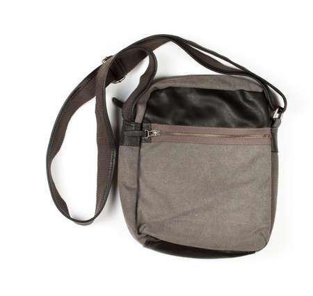 Men bag isolated on white backgroundの写真素材