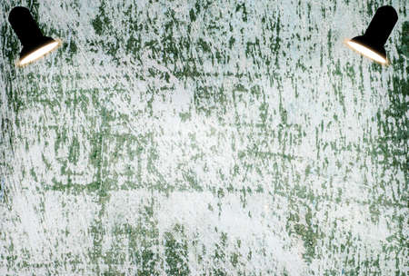 Wall with ceiling lamps. Backgroundの写真素材