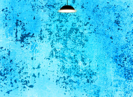 Wall with ceiling lamps. Backgroundの写真素材