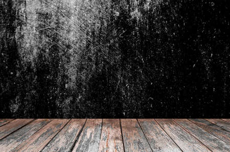 Empty room interior with wood floor