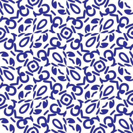Seamless vector geometric pattern