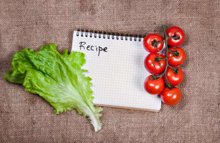 fresh vegetables on wooden backgroundの写真素材