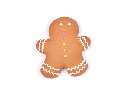 Gingerbread man on a white background. Gingerbread isolated