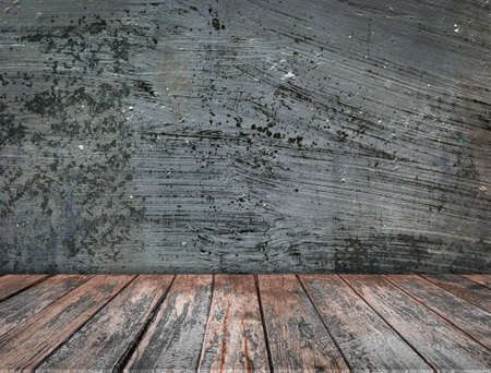 room interior vintage with wood floor backgroundの写真素材