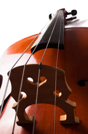 Cello on a white background. Stringed instrumentの写真素材