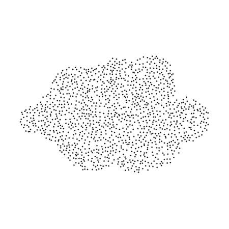 The cloud of points. Vector abstract figureのイラスト素材