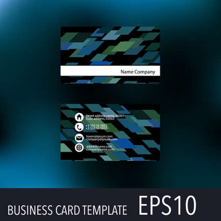 Vector abstract creative business cards. Set templateのイラスト素材