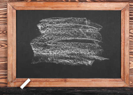 School board with piece of chalk. School conceptの写真素材