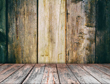 room interior vintage with wood floor backgroundの写真素材