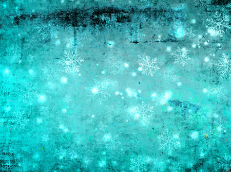 Christmas background with small snowflakes. New year backgroundの写真素材