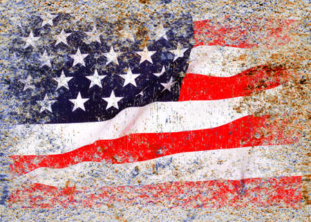 Vintage USA style background. Scratched backgroundの写真素材