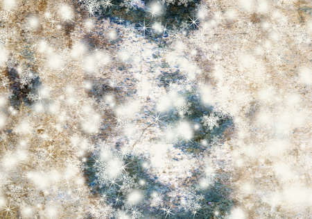 Christmas background with snowflakes. Abstract backgroundの写真素材