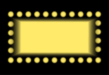 Vector abstract light backdrop. Yellow lights advertisingのイラスト素材