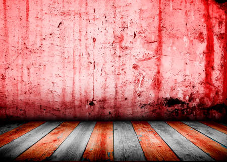 room interior vintage with wood floor backgroundの写真素材