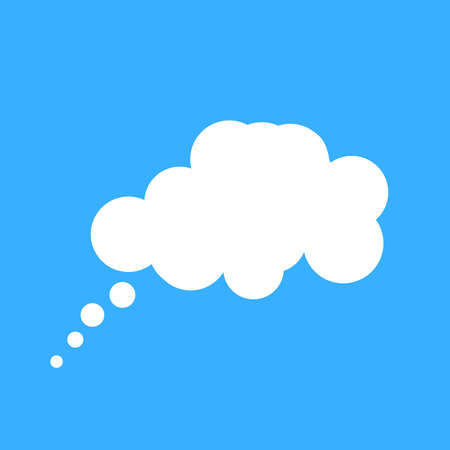 Cloud speech bubble with place for your textのイラスト素材
